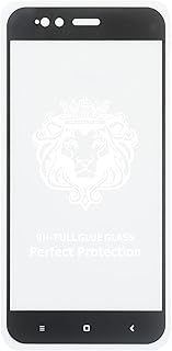 واقي شاشة من الزجاج المقوى بدرجة صلابة 9 وتغطية كاملة فائقة الوضوح وخالية من الفقاعات وسهل التركيب وحساسية لمس عالية متوافق مع مي 5X، أسود