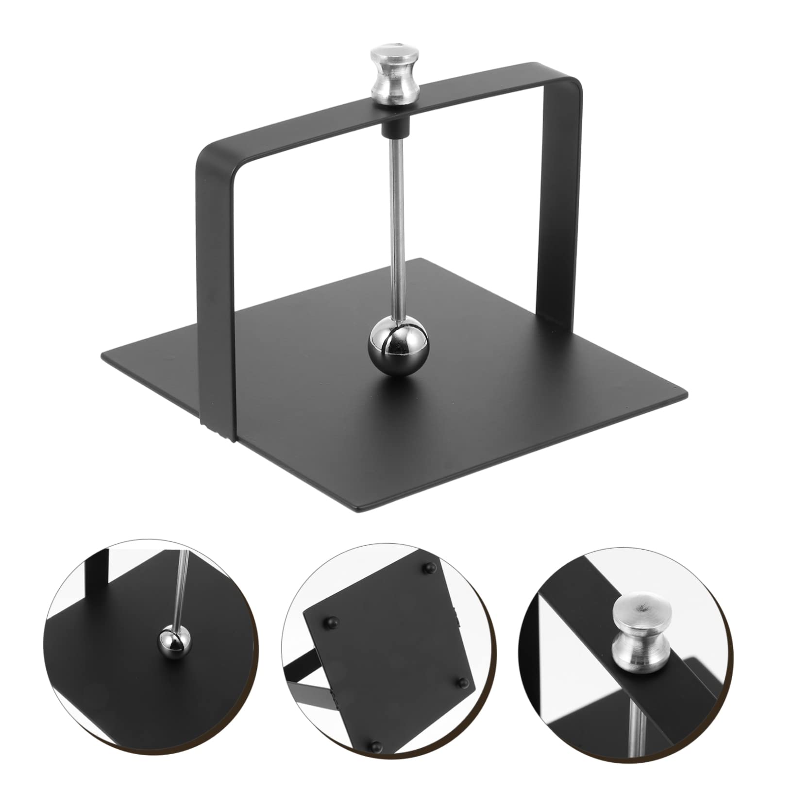 Servilletero Vertical Grande 17,5x17,5 Cm de Acero Inoxidable Negro, Dispensador de Servilletas para Hotel y Restaurante, Organizador de Papel para Mesa, Soporte de Pañuelos