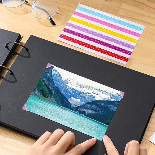 Fotoecken Selbstklebend Bunte 1020 Stück Fotoecken zum Kleben Klebeecken für Fotoalbum Fotos DIY Album Corner Aufkleber Scrapbook