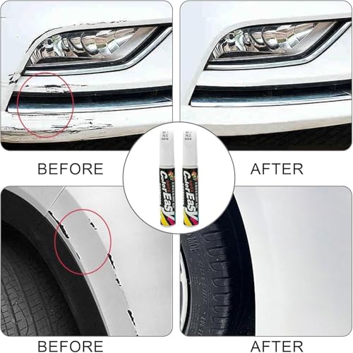 Image of Car Scratch Remover Touch Up Paint Pen Automotive Car Paint Pen 2 In 1 Car Paint Scratch Repair for Deep Scratches Special-Purpose Car Paint (Classic-White)