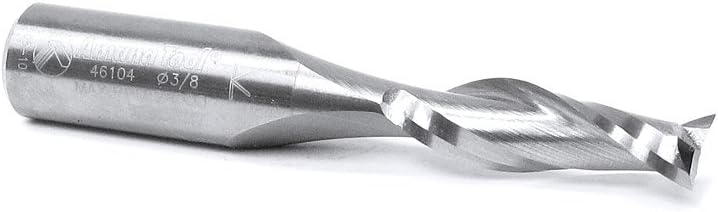 Exclusive Discount 50% Price Amana Tool - 46104 Solid Carbide Spiral Plunge 3/8 Dia x 1-1/4 x 1/2 Shank Up-Cut