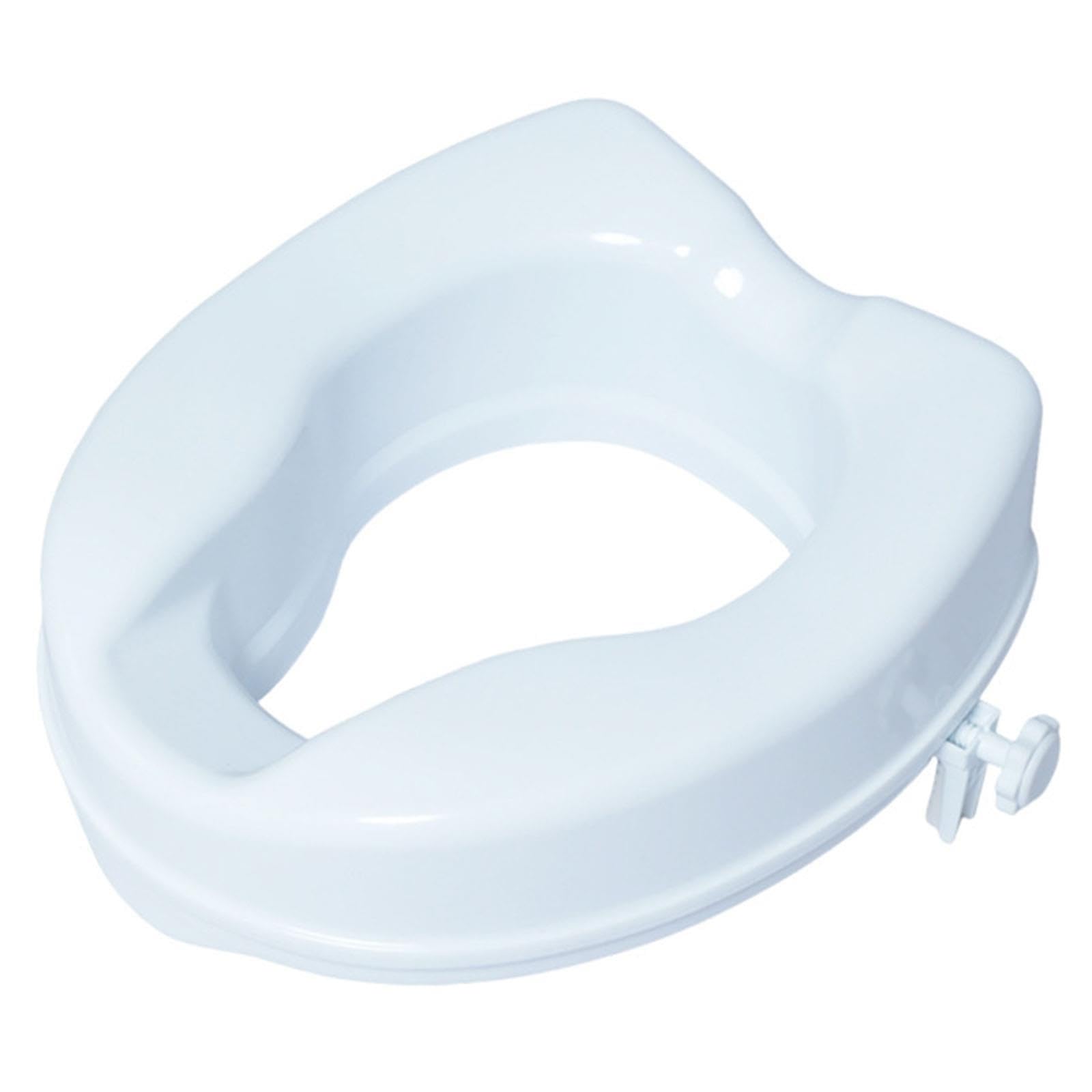 Raised Toilet Seat with Lock, Portable Toilet Seat Riser