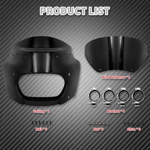 Couvercle carénage capot phare moto Softail Fat Bob FXFB FXFBS carénage queue pad - 6