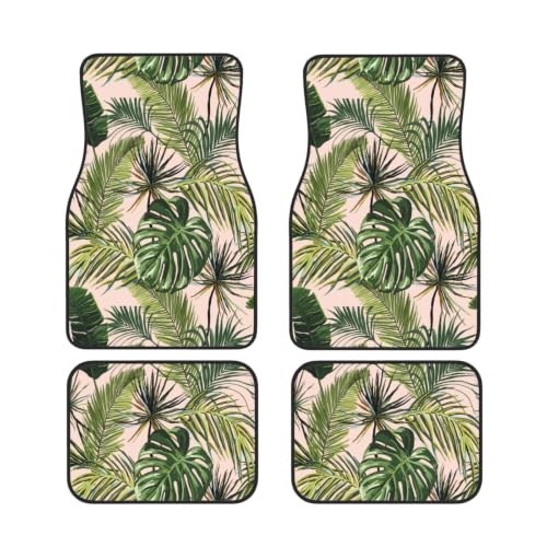 Alfombrillas de coche abstractas botánicas accesorios de neopreno antideslizante universales