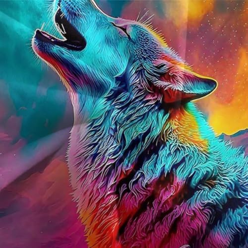Parure de lit loup housse de couette 200x200 3D microfibre avec zip - 7
