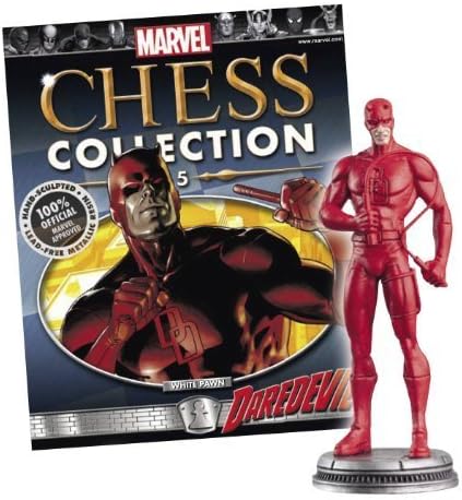 Eaglemoss PublicationsMarvel Chess Figurine Collection Magazine #5 Daredevil (White Pawn)