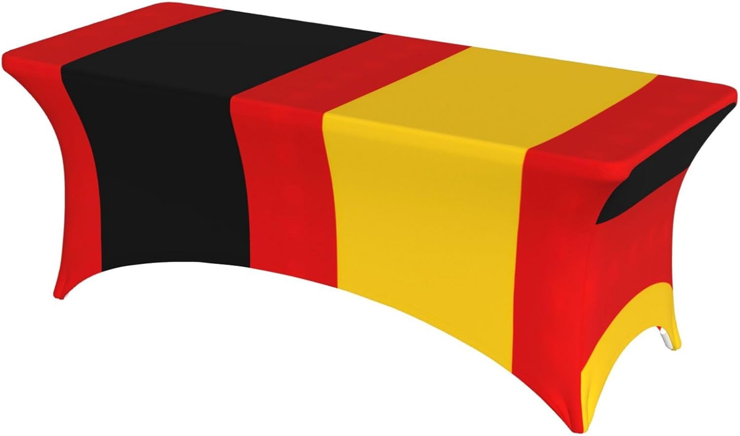 German Flag Print Table Cover Rectangular Tablecloth for 6-Foot Tables for Wedding Banquets Outdoor