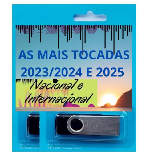 Pen drive 8gb com Músicas = As Mais Tocadas Nac. e Internac.