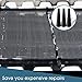 60 Pcs Pool Solar Panels Repair Plugs Solar Pool Heater Repair Kit Pool Solar Plugs for Solar Swimming Pool Heater Panels, Black (0.250)
