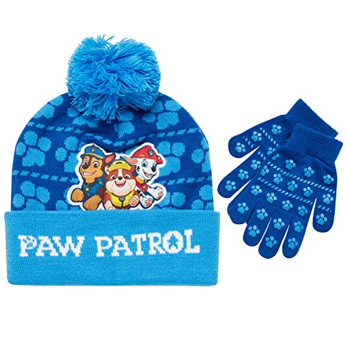 Nickelodeon Paw Patrol Boys Winter Hat and Mitten or Glove Set (Age 2-7)