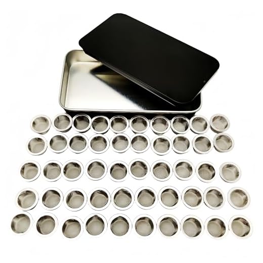 Ruilida 50pcs Pipe Screens 1/2 Inch Premium 304 Stainless Steel, 0.5" Pipe Screen Filters with Metal Storage Box