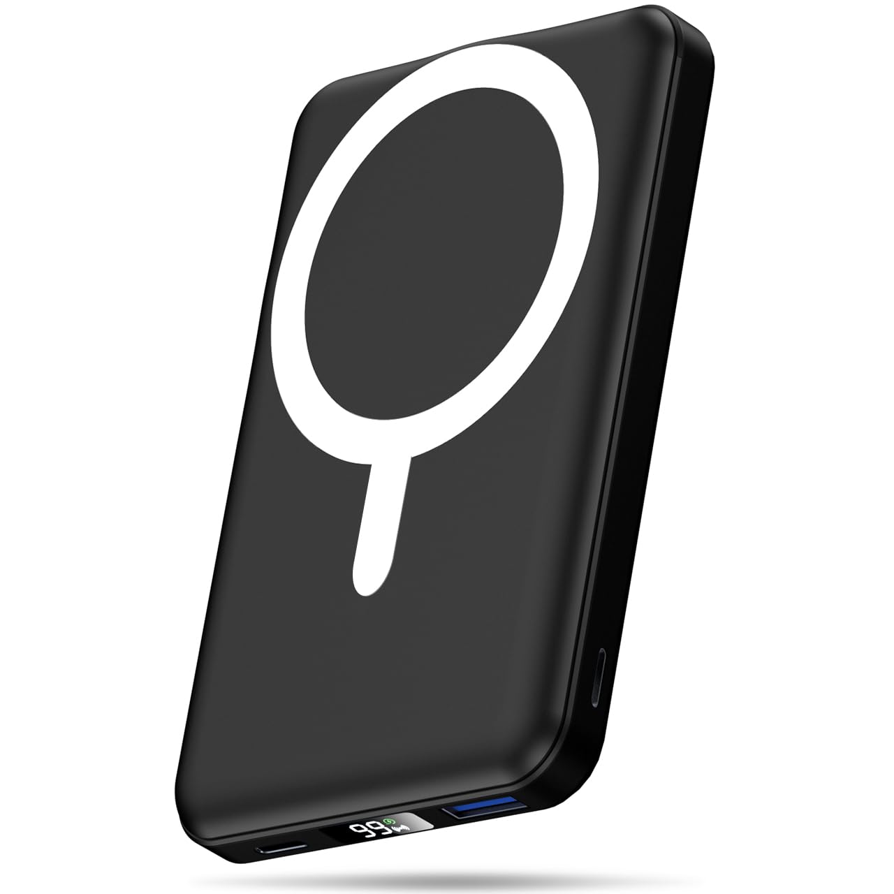 AOGUERBE for MagSafe Wireless Power Bank, Magnetische Powerbank 10000mAh | USB-C in&Out, 22,5W Schnellladung Akkupack, Reise-Essential, Kabelloses Ladegerät für iPhone 17/16/15/14/13/12/Pro/Pro Max