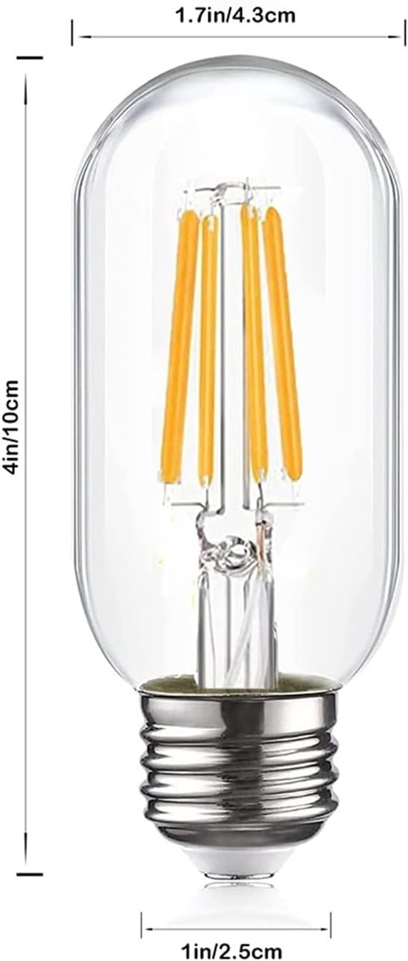 6pcs T45 LED Bulbs E27 Retro Style 220V Warm White & Warm Light Lamp Fit for Home Decor Lighting