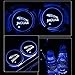 Produktbild PRXD 2pcs LED Auto Cup Halter Matte Pad Wasserdicht Flasche Getränke Untersetzer für Universal Auto zur Autodekoration Stimmungslicht Innenraumbeleuchtung wasserdicht (Jaguar)