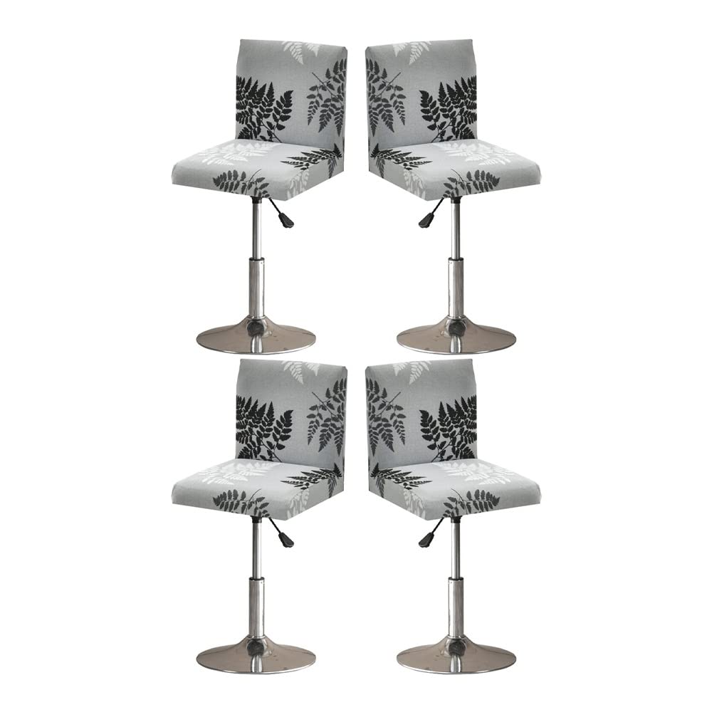 SDNAM Bar Stool Covers Barstool Chair Slipcovers Covers 2/4 Pack Stretch Slipcover Pattern for Short Swivel Dining Chair-Counter Height Side Chairs (Color : #12, Size : 4PCS)