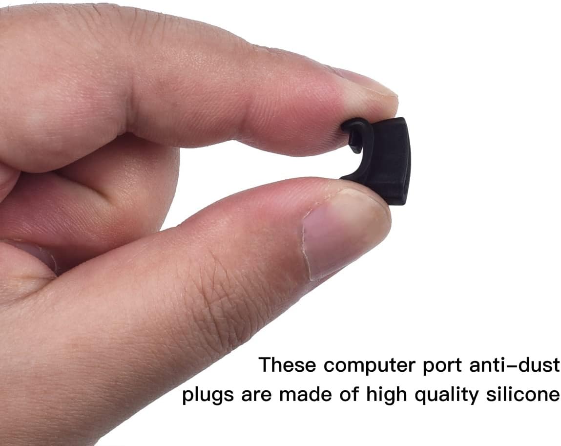 20 Pcs HDMI Dust Cover Plugs, HDMI Female Prot Dust Cap Protector Stoppers for TV, Laptop, Computer, Other Devices with 2 Cleaning Brushes image 4
