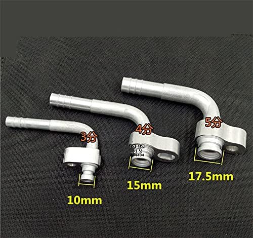 Auto Air Conditioning Ac Hose Connector 134a Cold Air Pipe Connector with Nozzles Hose Fittings(5 Straight)