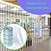 Plastic Vinyl Replacement Strip Curtain-Door - Clear Waterproof PVC for Warehouse Doors, Walk-in Freezers Cooler Curtain Strips for Basement Stable, Pet House.6.8’ Length x 7.5” Width x 0.08”Thick