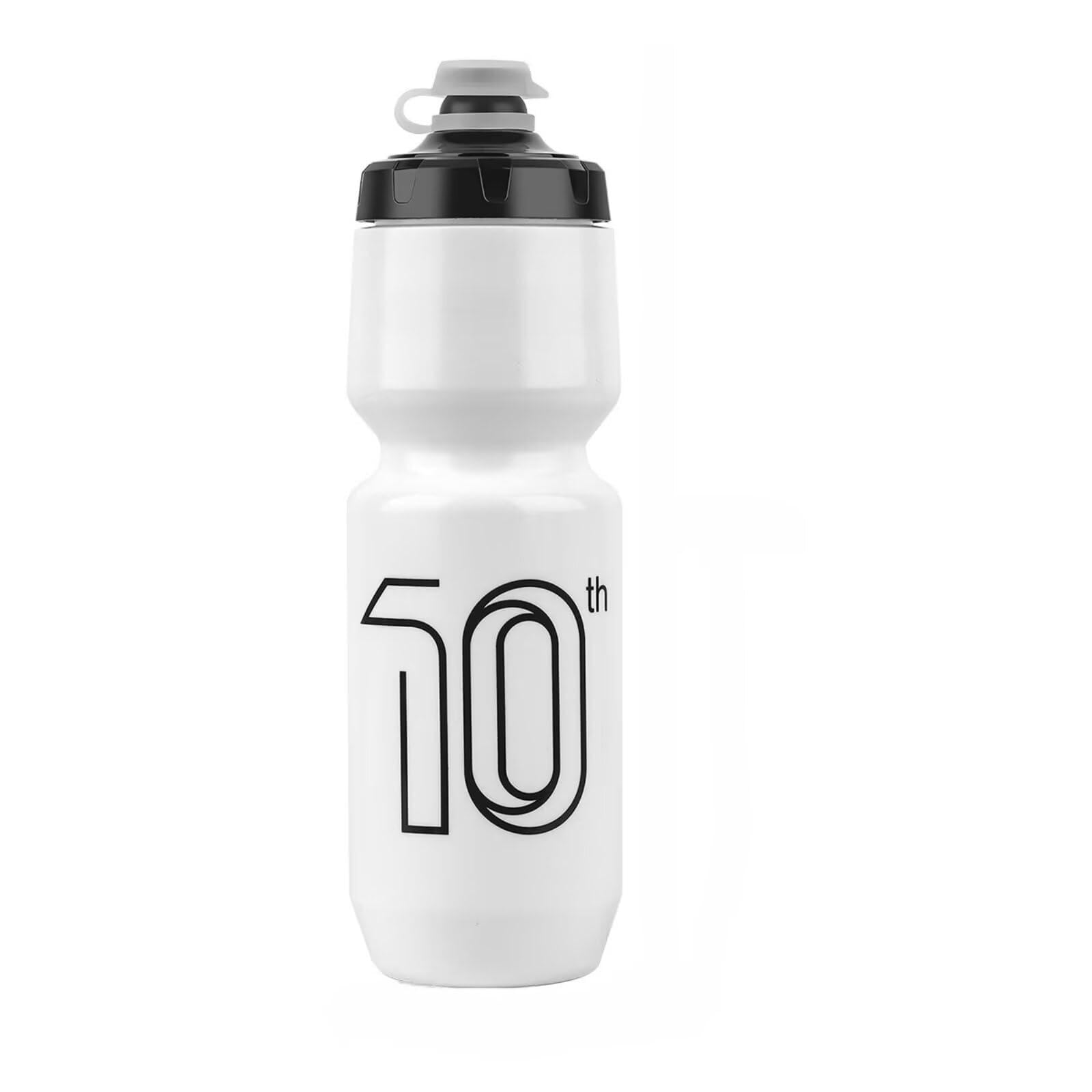 ROSSRORE 750ml Squeeze Sports Water Bottle - BPA Free, Anti-Leak for Cycling/Soccer/Rugby/Football/Cricket/Tennis/Hiking, Dishwasher Safe, Fast Hydration, Food-Grade Material, White