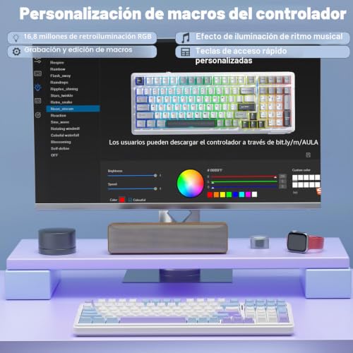 Teclado mecánico silencioso F99 para eliminar dolores de muñeca y ruidos molestos 6