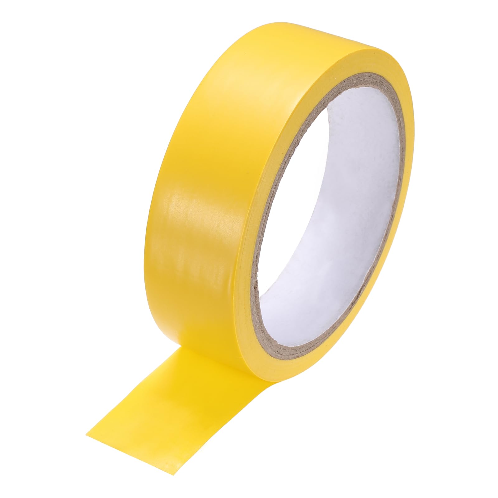 sourcing map Vinyl Floor Tape 30mm x 16.5m Non-Abrasive Floor Marking Tape Outdoor Playing Field Marking Equipment for Warehouse Gyms Athletics Restaurants, Yellow