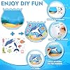 32 Sets Beach Crafts for Kids Under the Sea Party Decorations Ocean Animal Stickers Summer Activities Make A Ocean Animals Worlds Sticker Scene Classroom Game DIY Fish Decoration for Party Favors Art #2
