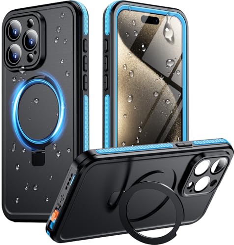Coque magnétique iPhone 15 Pro Max premium antichoc avec support intégré