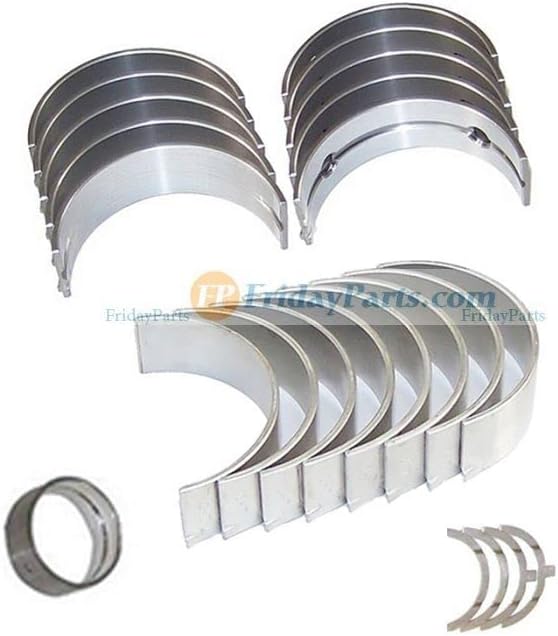 Aftermarket replacement 1 Set Metal Kit (Crankshaft Main & Con Rod Bearing & Thrust Washer) S2800 Engine M4950DT Tractor