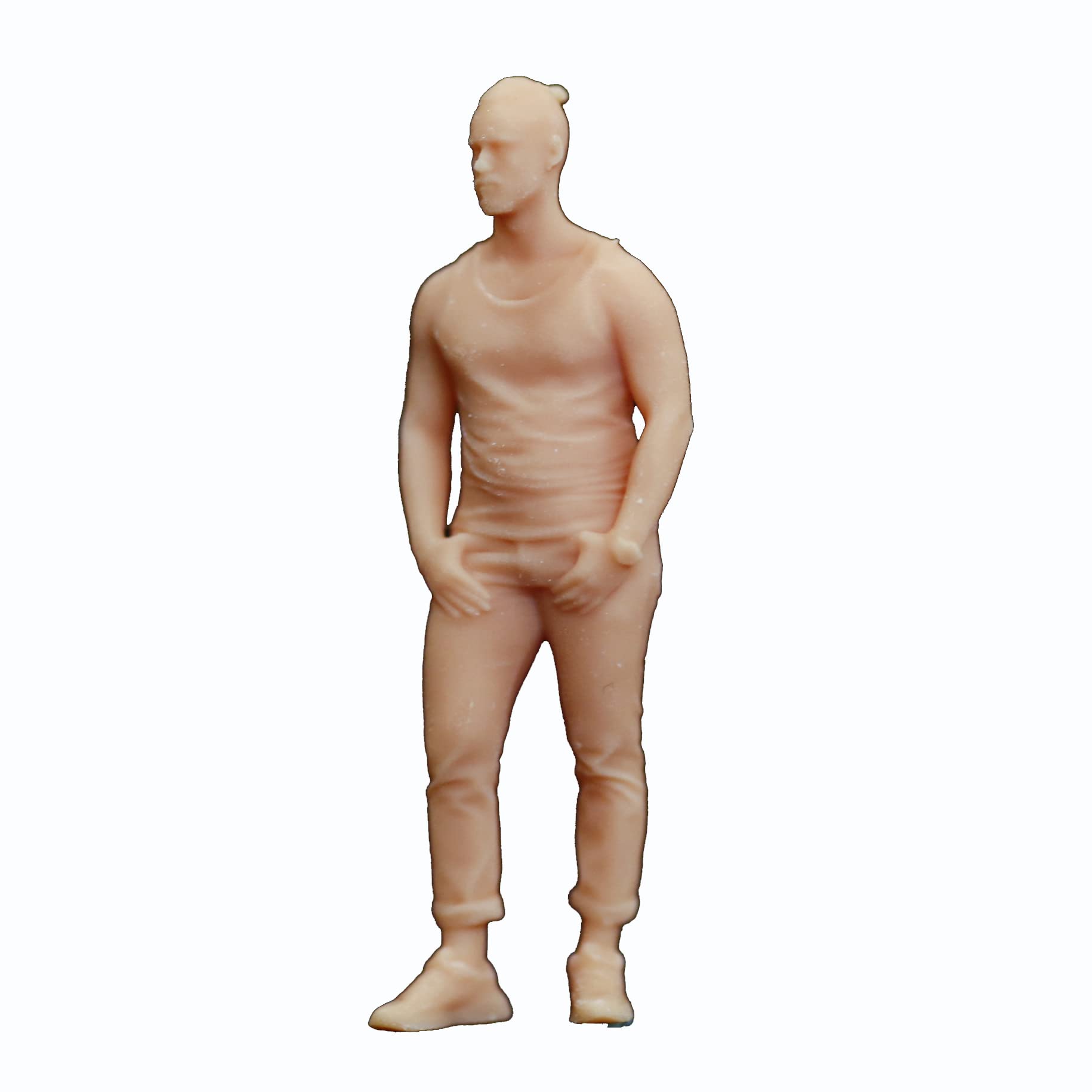 Amazon.co.jp: 1:64フィギュア おじさんの男 微縮モデル 素体には色を