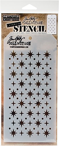 Stampers Anonymous THS093 Tim Holtz Layered Stencil 4.125