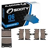 Sixity Front + Rear Organic Brake Pads 1999-2007 Suzuki GSX1300R Hayabusa Set Full Kit RX RY RK1 RK2 RZK3 RK4 RZK4 RK5 RK6 RZK6 RK7 Complete