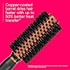 Cepillo redondo para cabello Conair, secado rápido con cobre, cerdas de jabalí y nailon | Cepillo de cerdas de nailon y jabalí con recubrimiento de cobre para mejor transferencia de calor, cepillo ideal para secar con secador y peinar 5