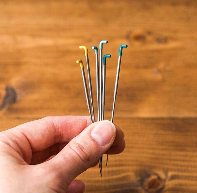 6pcs // Coded Felting Needles // #36T, #38T, #40T // Felting Tools and Supplies // Needle Felting Needles Set // Felting Needle Variety Pack // 3D Sculpting Felting Needles