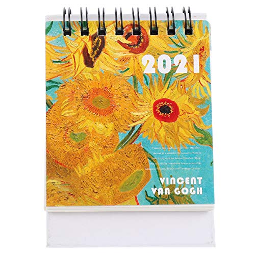 Calendário de mesa aboofan 2021 mini calendário mensal de mesa ano acadêmico em pé calendário de mes