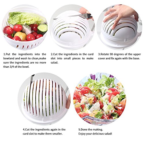 60 Salad Bowl Cutter, Broloyalty 3 in 1