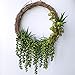 4 pcs Artificial Hanging Succulents Faux Burro's Tail Picks Trailing String of Pearls Succulent Fake Greenery Sprays 13.4
