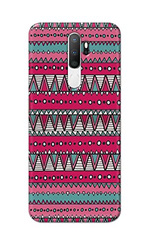 Image of Printed Hard Back Cover Case for Oppo A5 2020 | Oppo A9 2020 Back Cover (Geometric Vintage Pattern) -1803