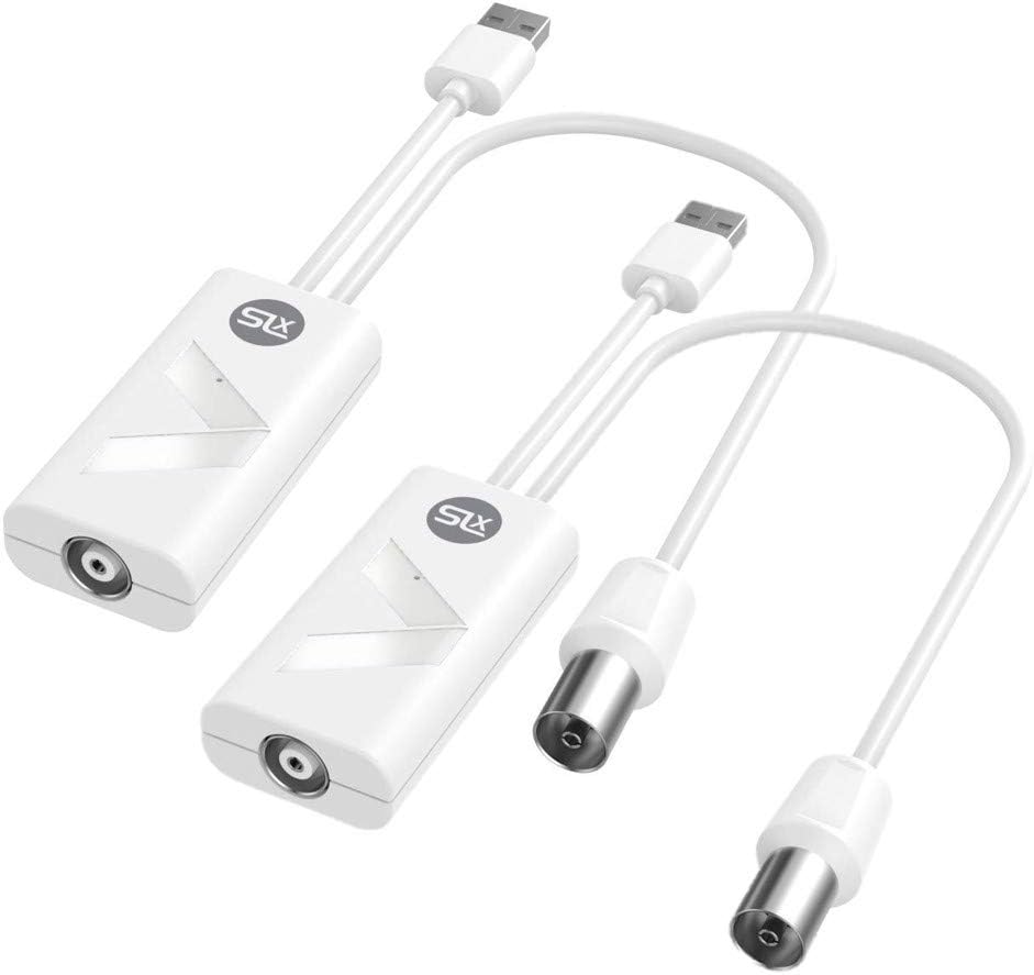 SLx TV Signal Booster Aerial Amplifier With Integrated 4G Filter USB Powered - Twin Pack