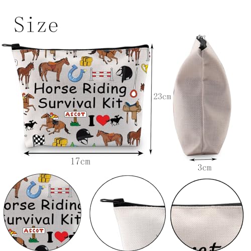 Horse Riding Cosmetic Bag Horse Riding Survival Kit Gift Horses Gift Equestrian Gift (Horse Riding UK) - Image 2