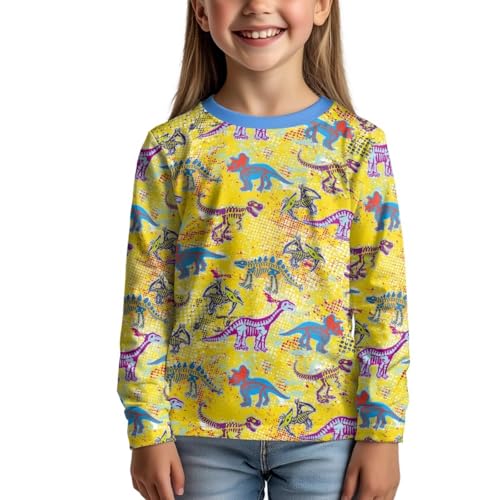 Image of Uourmeti Long Sleeve Tops for Boys Graphic T Shirts Teen Girls Active Pullover Tees