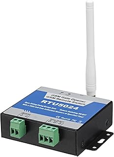 Automatic Gate Opener RTU5024 GSM Gate Opener Relay Switch by Free Call 850/900/1800/1900MHz Remote Control Door Access Wireless Door Opener Module Gate Operator Hardware Kit for Security (Color : No