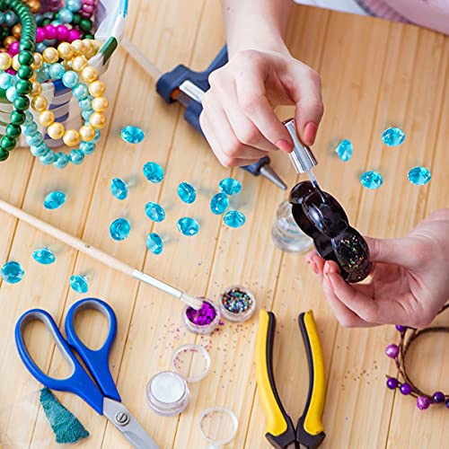 Babenest Acryl-Diamanten, Vasenfüller, 240 Stück, 1.9 cm, künstliche Diamanten, Kristalle für Tischstreuungen, Hochzeiten, Partys, Events, Geburtstagsdekoration, Gastgeschenk (Babyblau)