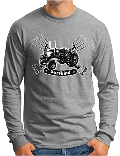 T-shirt manches longues homme grande taille S au 4XL Dorfkind