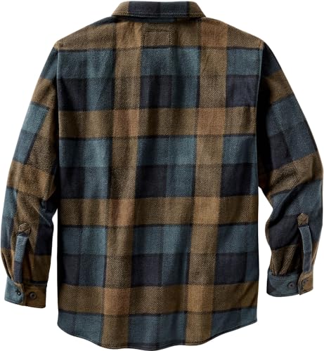 Legendary Whitetails Herren Standard Navigator Fleece-Hemd mit Knopfleiste, Blue Moon Square, Größe L