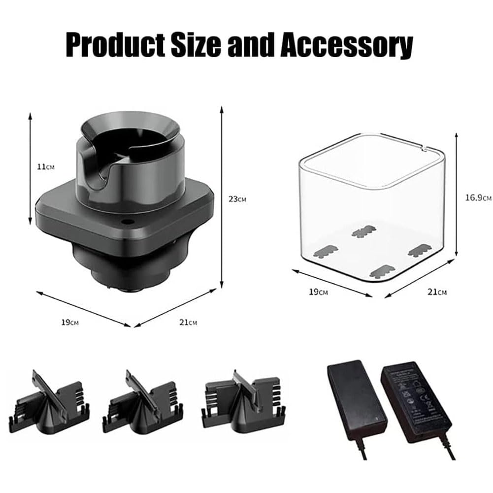 Kaffeesiebträger-Reinigungsbürste, elektrischer automatischer Bodenreiniger für Espressomaschinen, 58 mm Klopfbox-Reiniger mit 3 Bürstenformen für effektive Reinigung