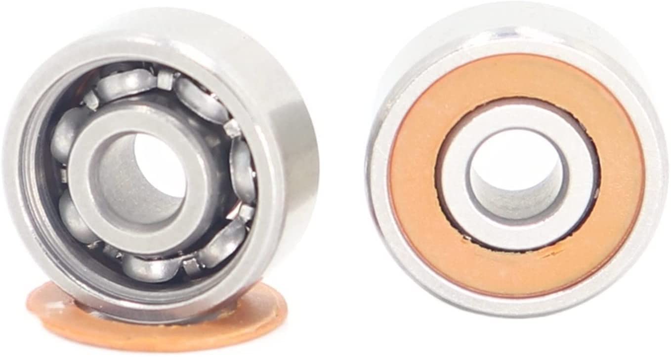 JGNAYRKJQI 2PCS SMR128 2RS Fishing Reel Bearings 8 * 12 * 3.5mm ABEC-7 Stainless Steel Hybrid Ceramic Air Bearing SMR128RS SMR128 2OS CB