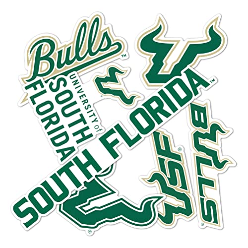 Desert Cactus University of South Florida Sticker USF Bulls Vinyl Decals Laptop Water Bottle Car Scrapbook Sheet T2 (Type 2)