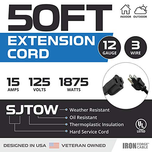Iron Forge Cable 50 Ft Extension Cord (2 Pack) - Image 2