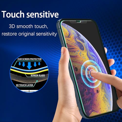 Image of MAYtobe 2 Pack Screen Protector for Apple iPhone 12 Pro Max Tempered Glass