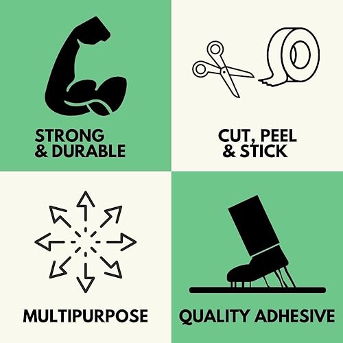 Miniatura 5 de PSBM - Kit dispensador de cinta y dispensador de bolsas de polietileno verde - 6 rollos, 1 dispensador - 38 pulgadas x 180 yardas, 2.3 mil, bolsas,